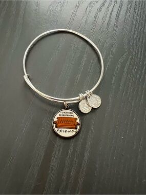 Friends TV Show Inspired Silver-Tone Charm Bangle - Brown Couch